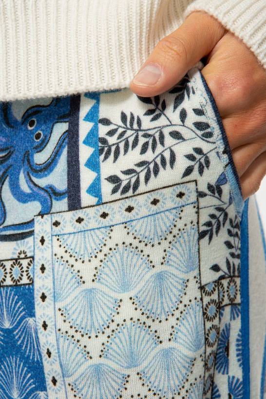 IVI GmbH ORIENTAL GARDEN Gestrickte Hose sky Letzte 3 Tage