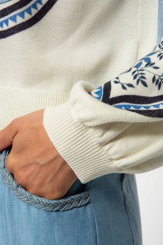 IVI GmbH ORIENTAL GARDEN Pullover sky JETZT KAUFEN