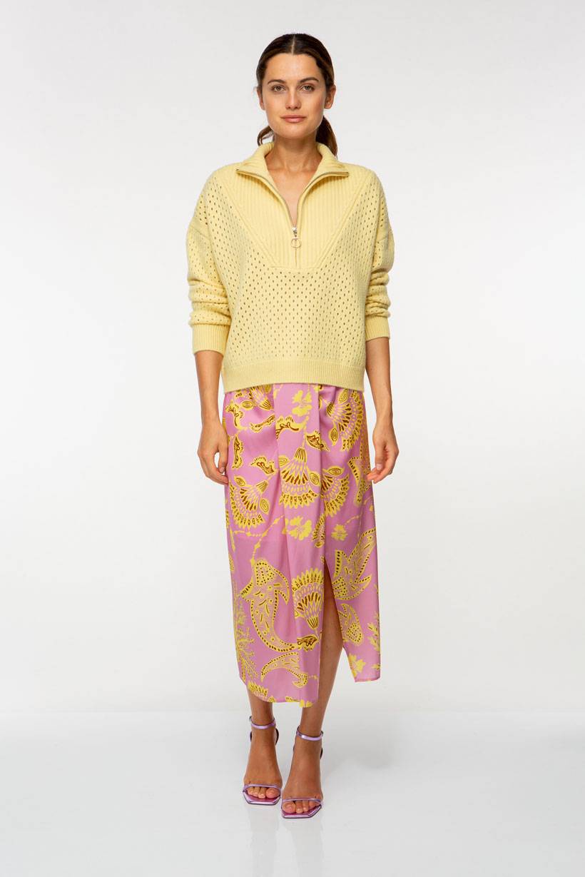 IVI GmbH SOLID KNIT Troyer Pullover pastel sun Letzter Tag