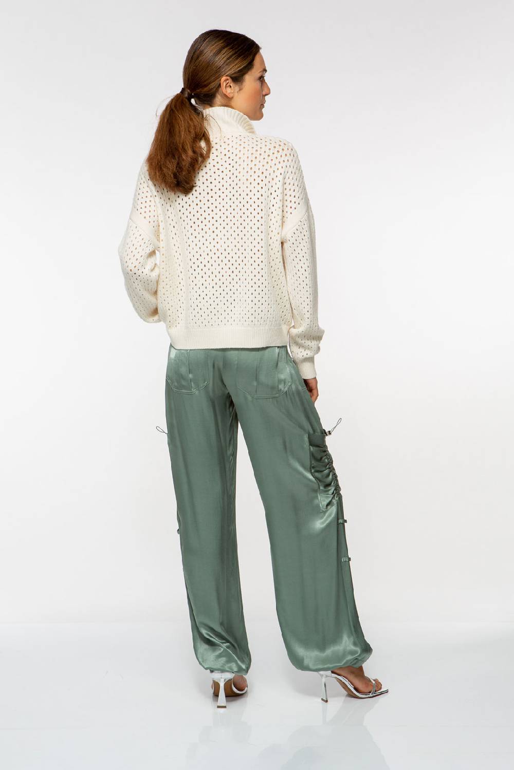 IVI GmbH SOLID KNIT Troyer Pullover weiß Bis zu 50% Rabatt