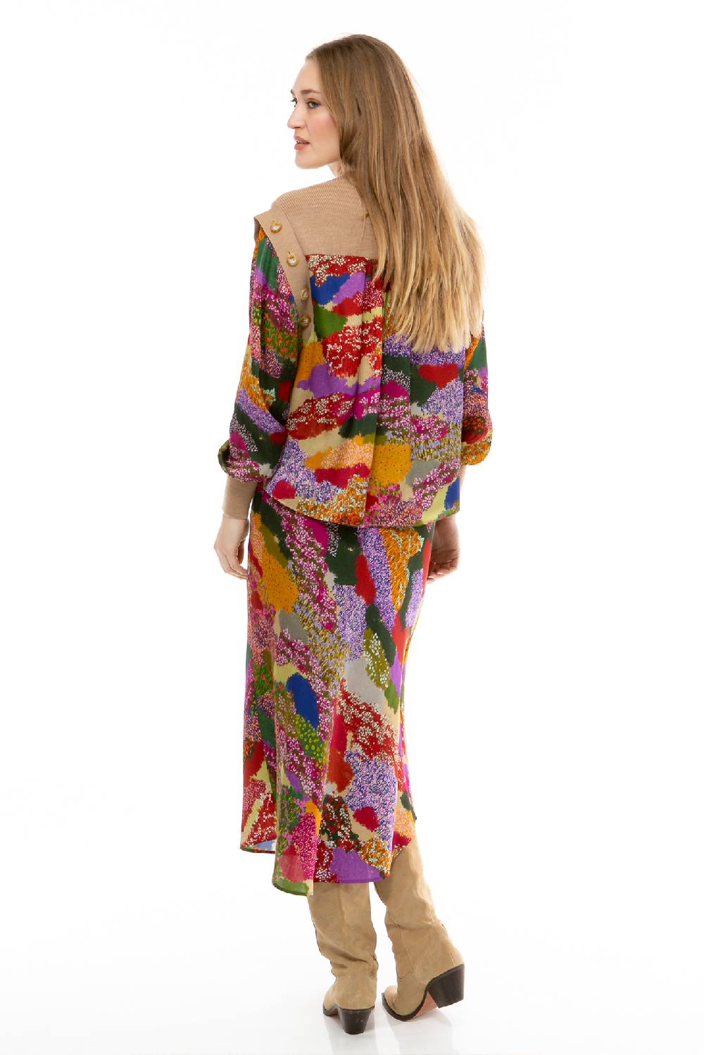 IVI GmbH FLOWER FIELDS Pullunder mit integrierter Bluse multicolor Vierteljährliche Förderung