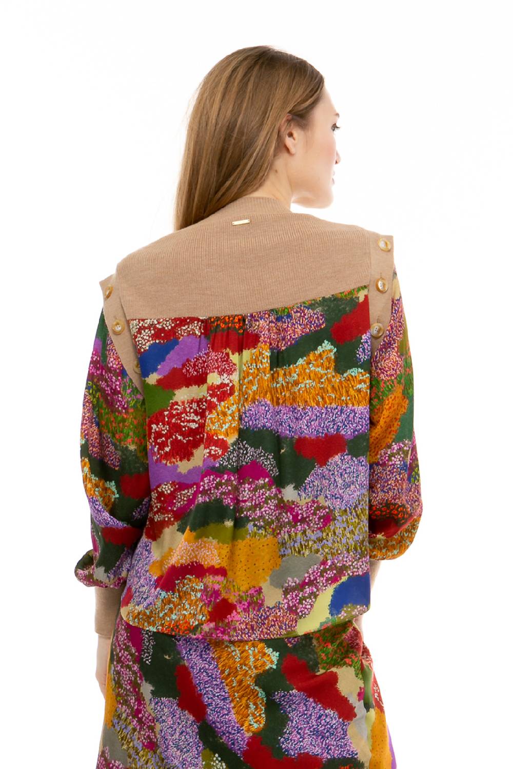 IVI GmbH FLOWER FIELDS Pullunder mit integrierter Bluse multicolor Vierteljährliche Förderung