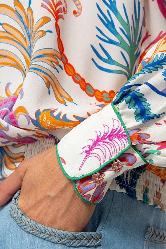 IVI GmbH SEASTAR Wickelbluse multicolor Nur noch ein Tag übrig