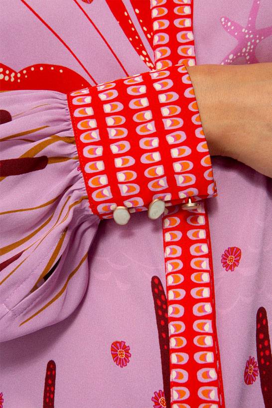 IVI GmbH LOBSTER Hemdbluse aus Seide pink Riesige Rabatte