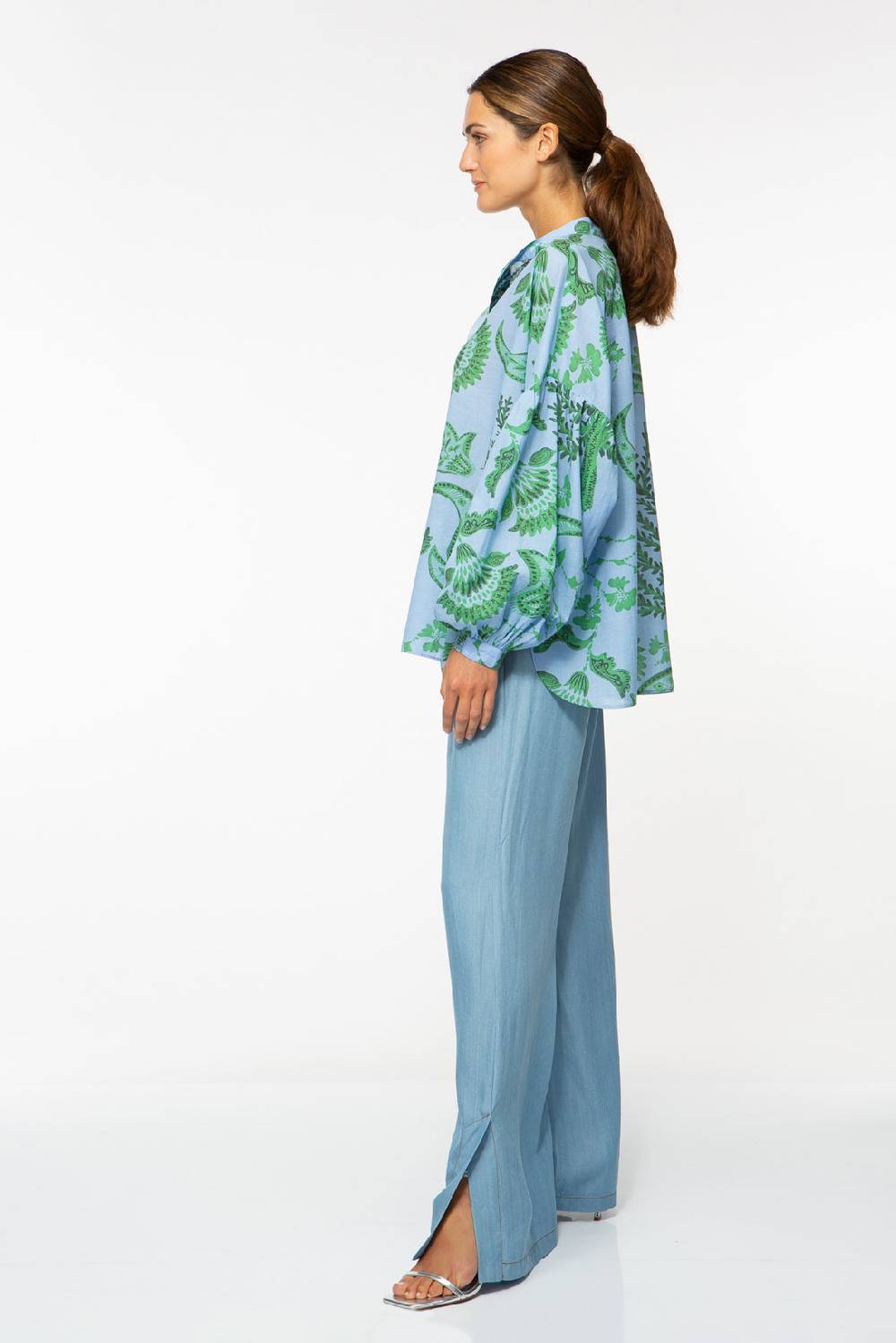 IVI GmbH CORAL FLOWER Baumwollbluse mit Print ocean Clearance-Verkauf