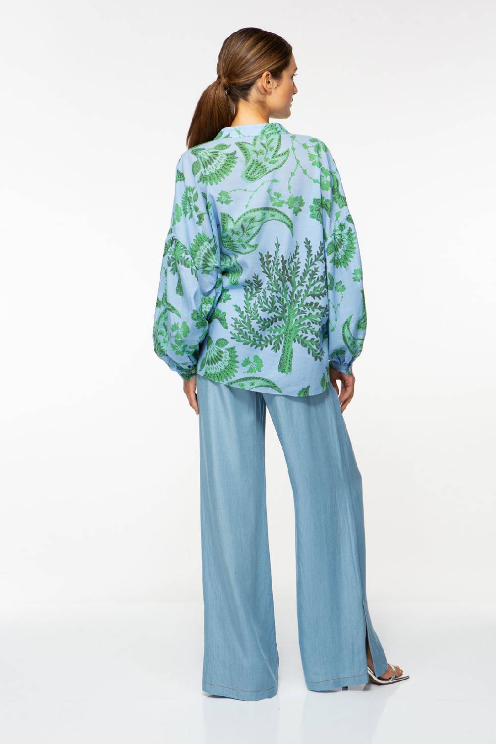 IVI GmbH CORAL FLOWER Baumwollbluse mit Print ocean Clearance-Verkauf