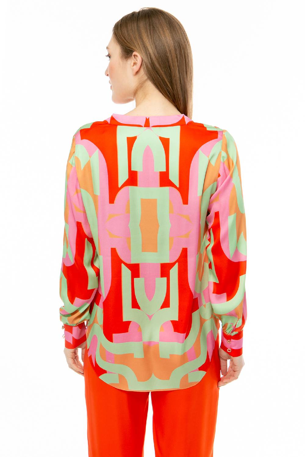 IVI GmbH DIGITAL LOVE Seidenbluse lipstick Auslauf