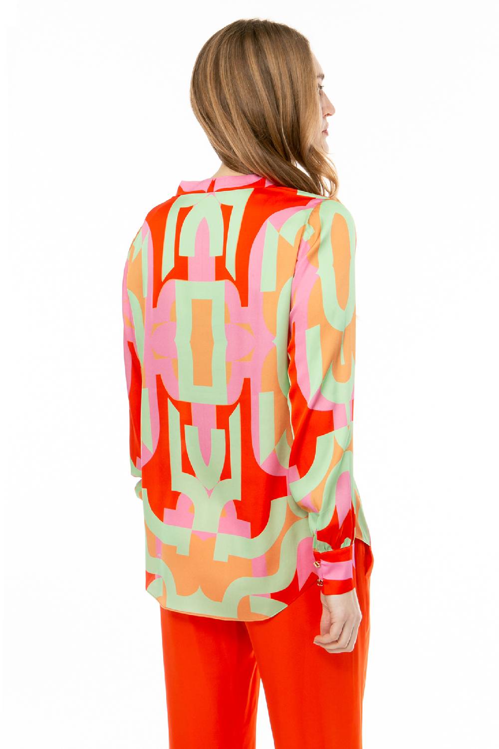 IVI GmbH DIGITAL LOVE Seidenbluse lipstick Auslauf