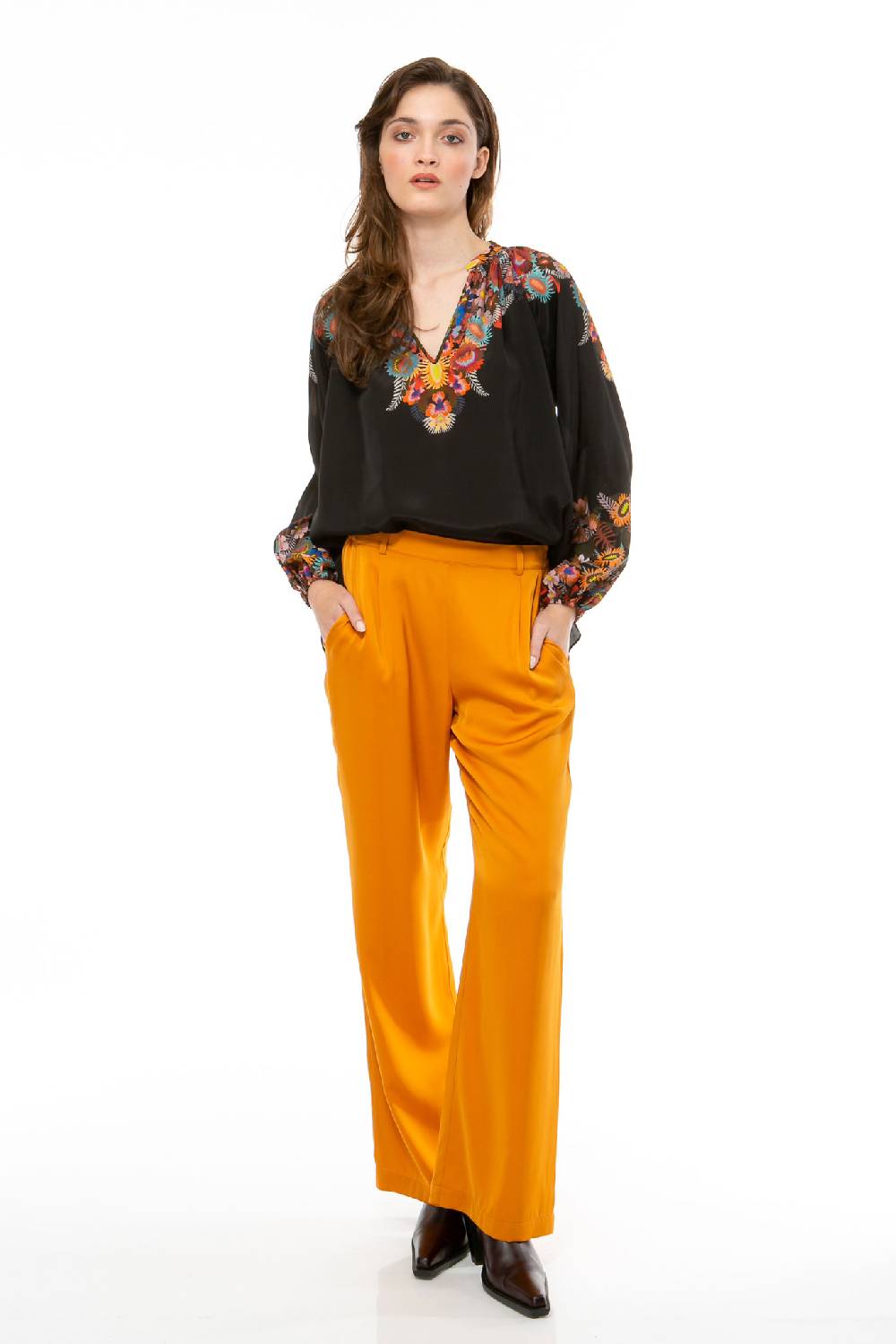 IVI GmbH FLOWER BALL Bluse schwarz im Angebot