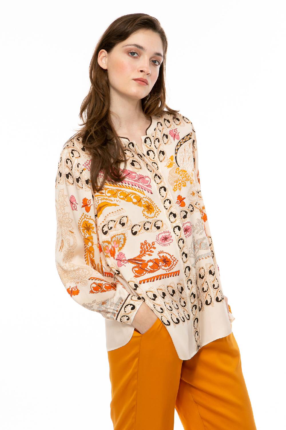 IVI GmbH BROCATE Bluse sand Fabrik Onlineshop