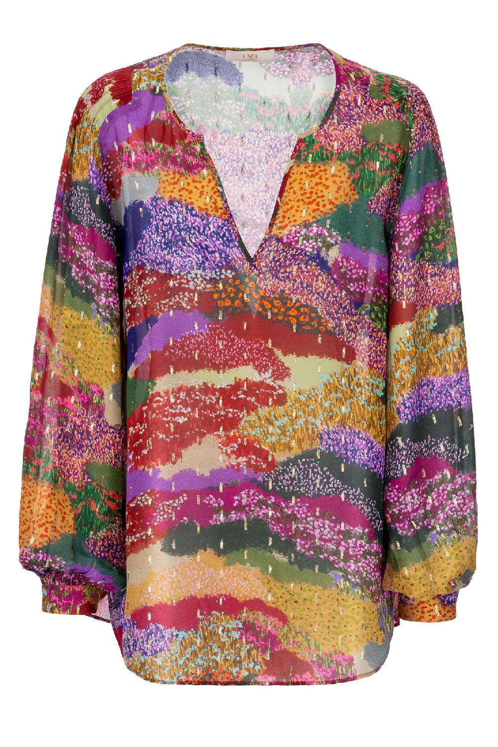 IVI GmbH FLOWER FIELDS Organza Bluse multicolor Exklusivangebot