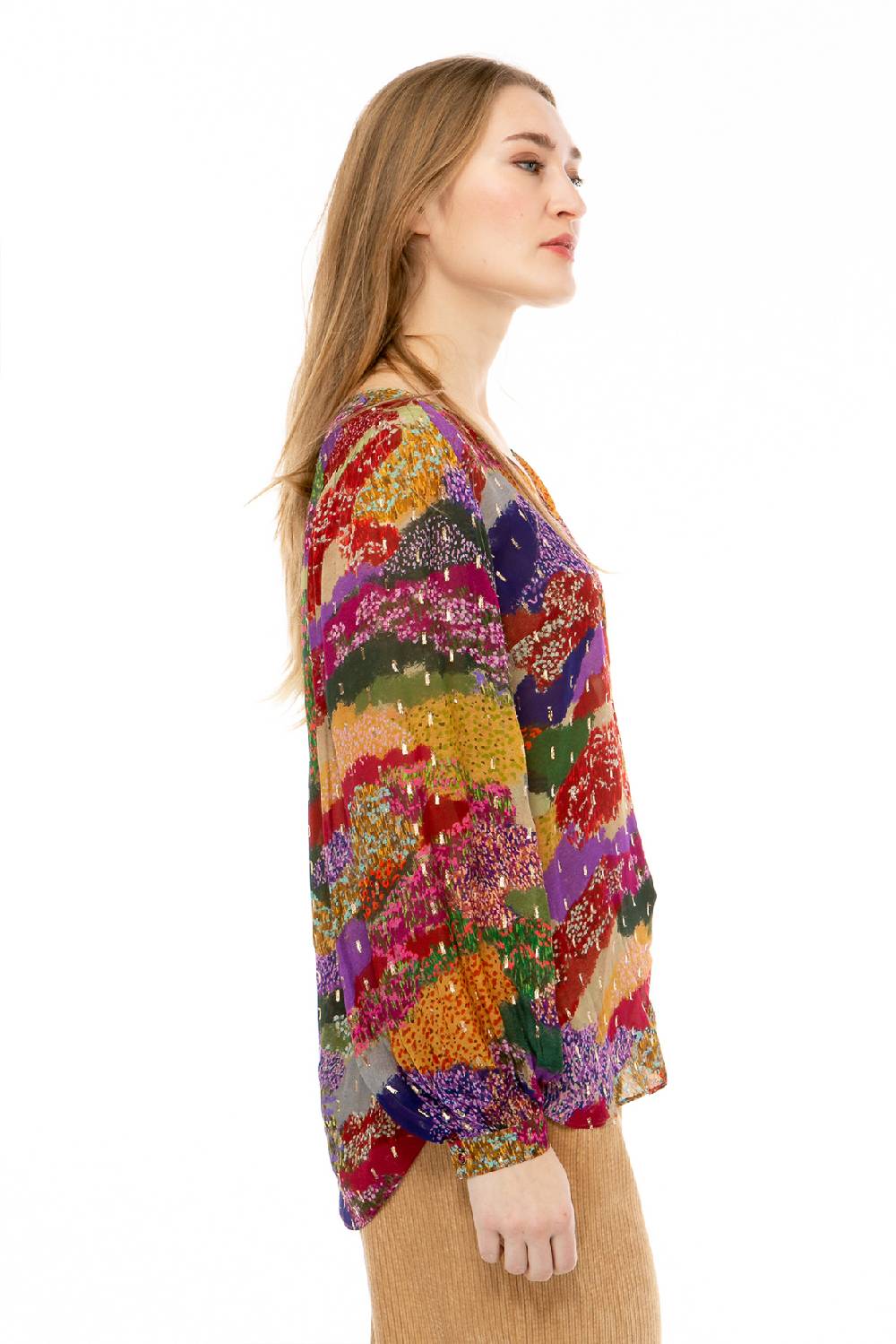 IVI GmbH FLOWER FIELDS Organza Bluse multicolor Exklusivangebot