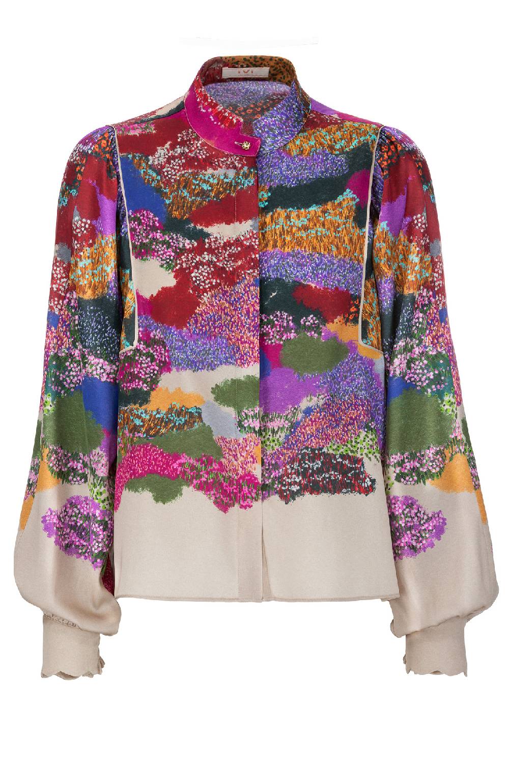 IVI GmbH FLOWER FIELDS Cropped Bluse multicolor Preisnachlass