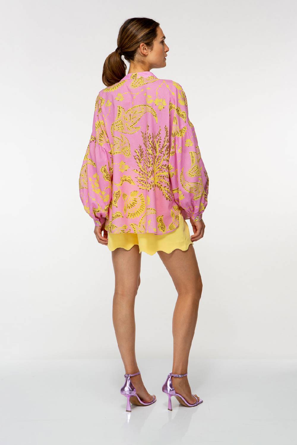 IVI GmbH CORAL FLOWER Baumwollbluse mit Print pink Exklusive Angebote
