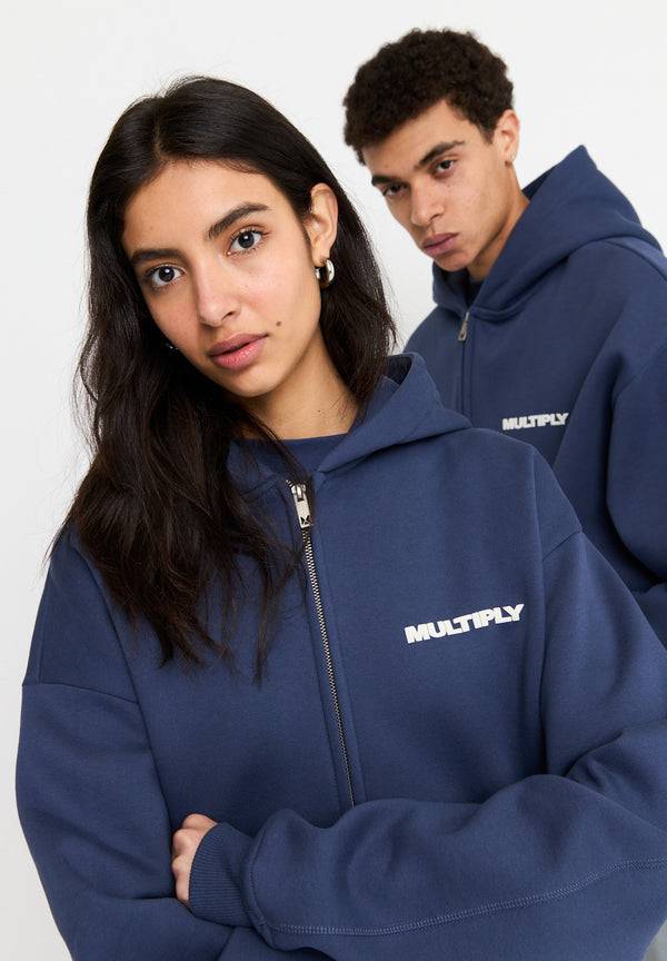 Multiply Spparel Oversize Zip Hoodie MULTIPLY Night Shadow Neuheiten