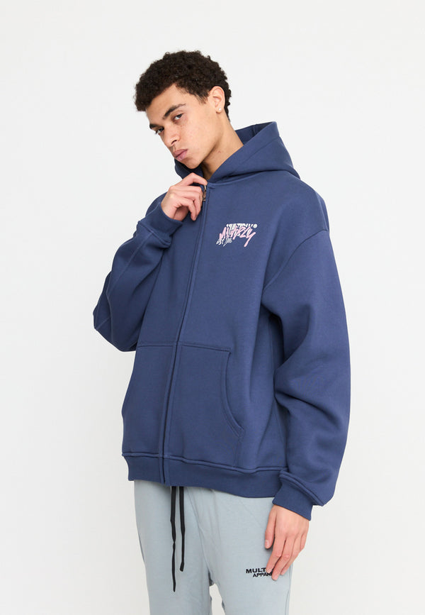 Multiply Spparel Oversize Zip Hoodie BETRAYAL Night Shadow Bestseller