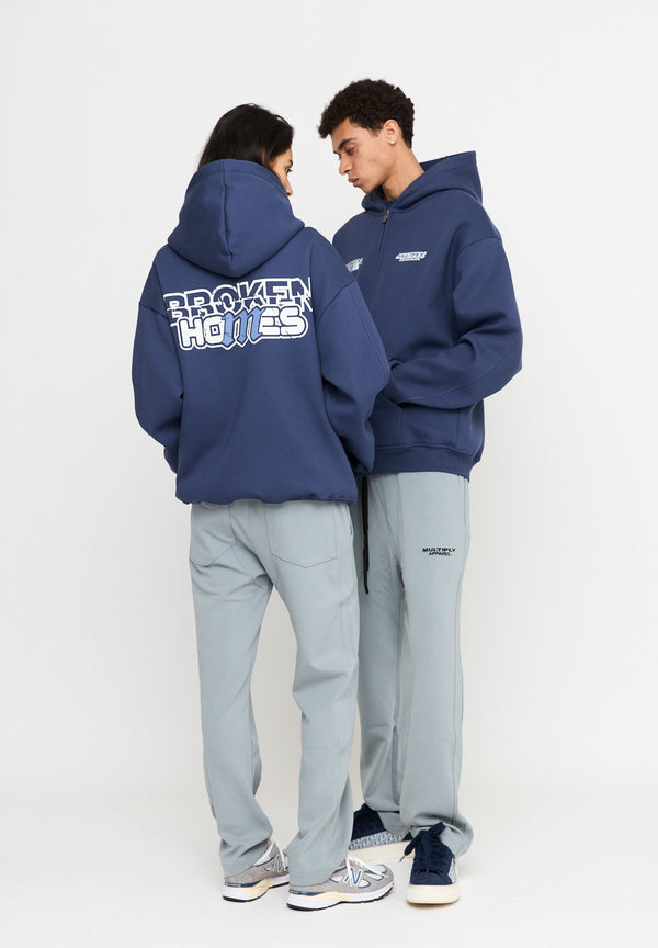 Multiply Spparel Oversize Zip Hoodie BROKEN HOMES Night Shadow Saisonale Angebote