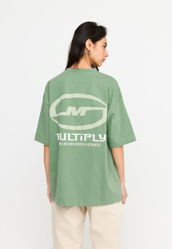 Multiply Spparel Oversize T-Shirt BROKEN IDENTITY Hedge Green Riesige Ersparnisse