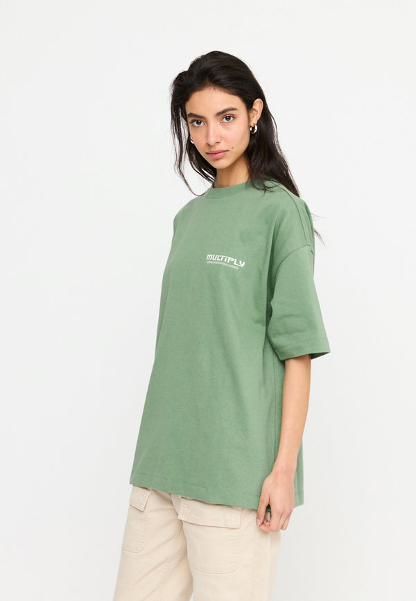 Multiply Spparel Oversize T-Shirt BROKEN IDENTITY Hedge Green Riesige Ersparnisse