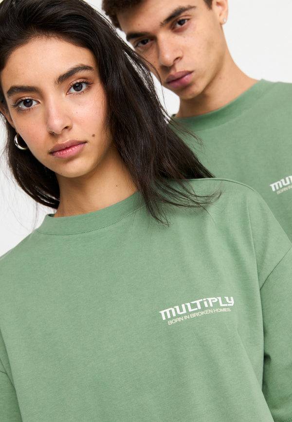 Multiply Spparel Oversize T-Shirt BROKEN IDENTITY Hedge Green Riesige Ersparnisse