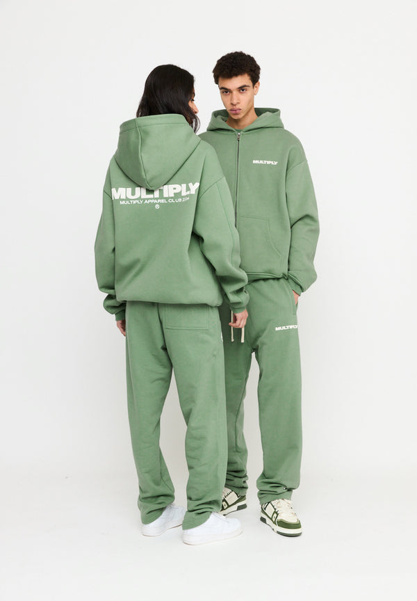 Multiply Spparel Oversize Zip Hoodie MULTIPLY Hedge Green Tiefpreis
