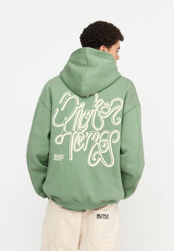 Multiply Spparel Oversize Zip Hoodie CONFLICT Hedge Green Begrenzte Freigabe