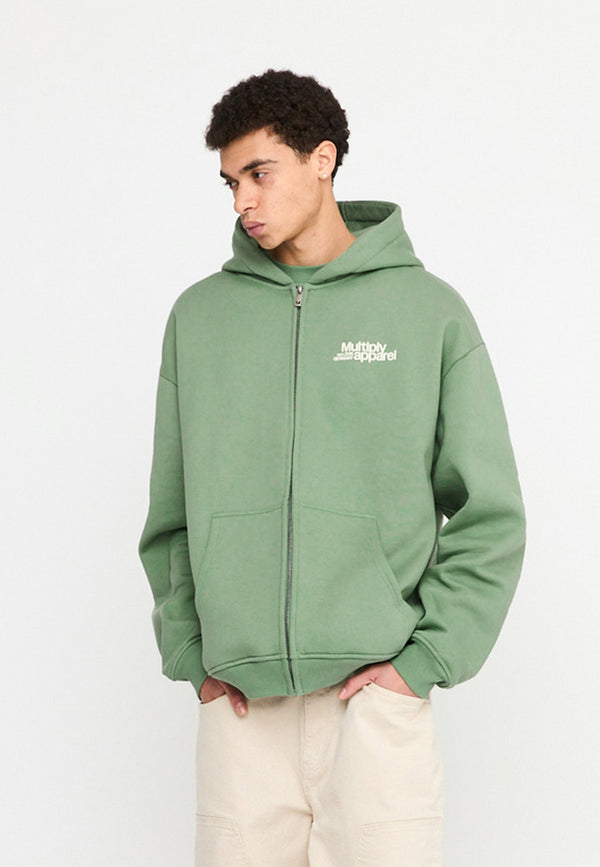 Multiply Spparel Oversize Zip Hoodie CONFLICT Hedge Green Begrenzte Freigabe