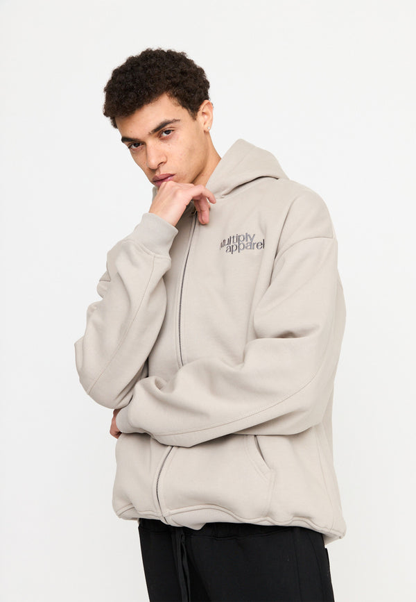 Multiply Spparel Oversize Zip Hoodie FRIENDLESS String Letzter Tag
