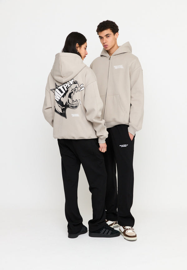 Multiply Spparel Oversize Zip Hoodie MISSING String Zeitbegrenzte Promotion