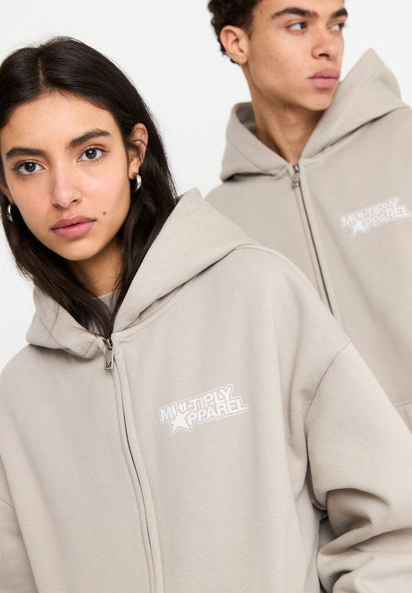 Multiply Spparel Oversize Zip Hoodie MISSING String Zeitbegrenzte Promotion