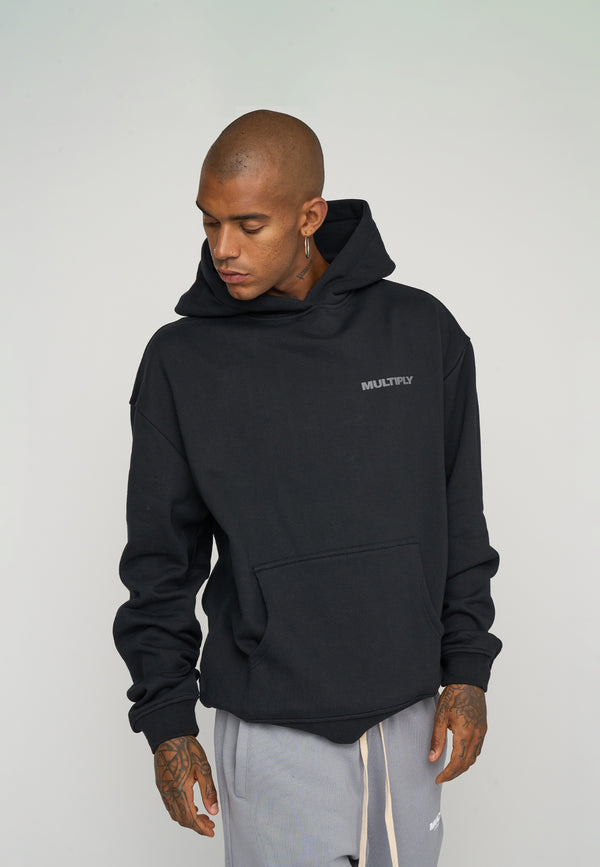 Multiply Spparel Oversize Hoodie MULTIPLY 2 Black Nur für heute