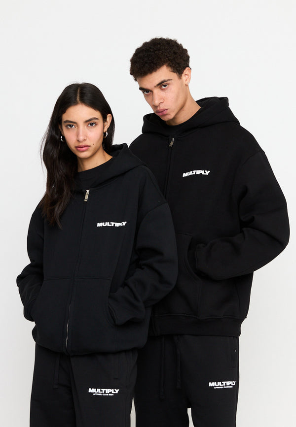 Multiply Spparel Oversize Zip Hoodie MULTIPLY Black Nur noch ein Tag übrig