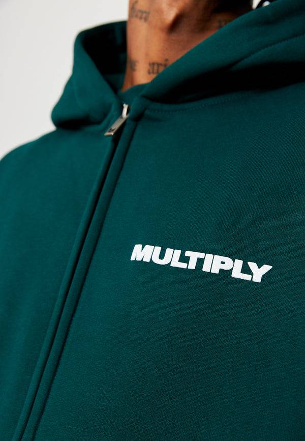Multiply Spparel Oversize Zip Hoodie MULTIPLY Botanical Garden Riesige Rabatte