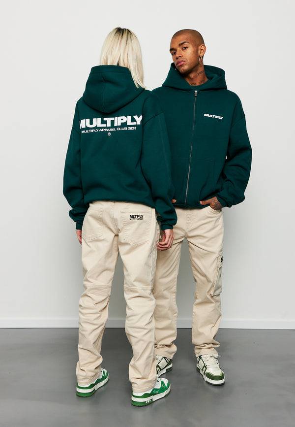 Multiply Spparel Oversize Zip Hoodie MULTIPLY Botanical Garden Riesige Rabatte