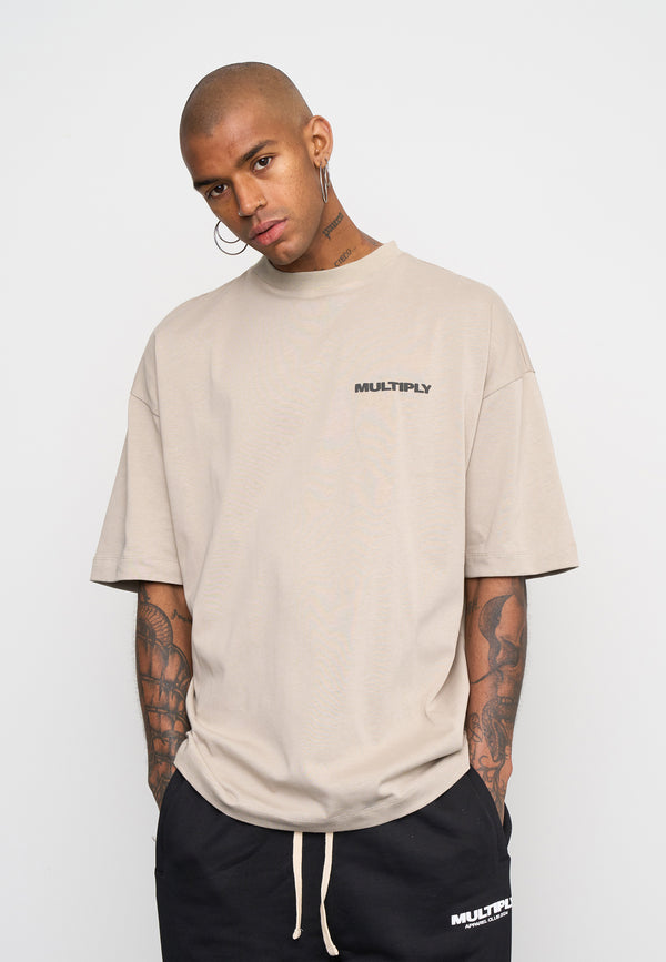 Multiply Spparel Oversize T-Shirt MULTIPLY Vintage Khaki Black Friday Preise