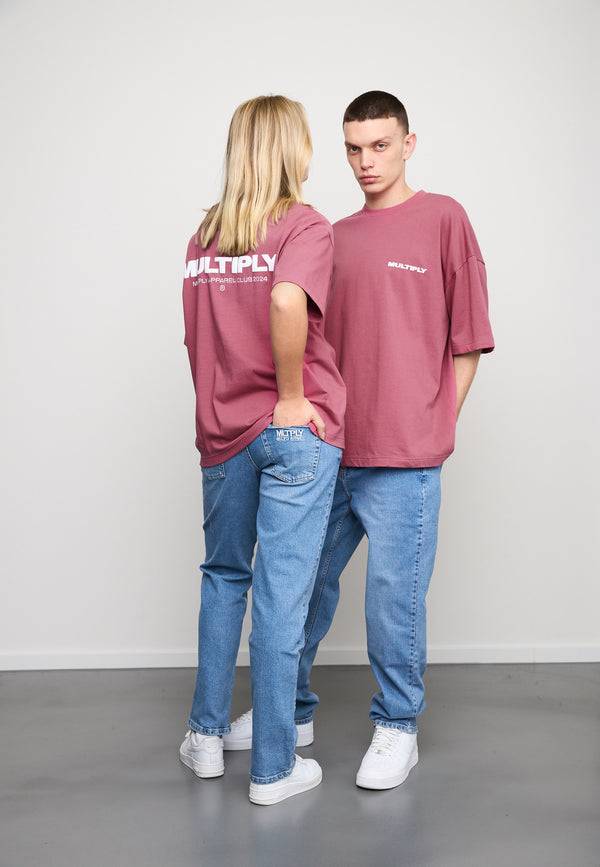 Multiply Spparel Oversize T-Shirt MULTIPLY Rose Wine zollfrei
