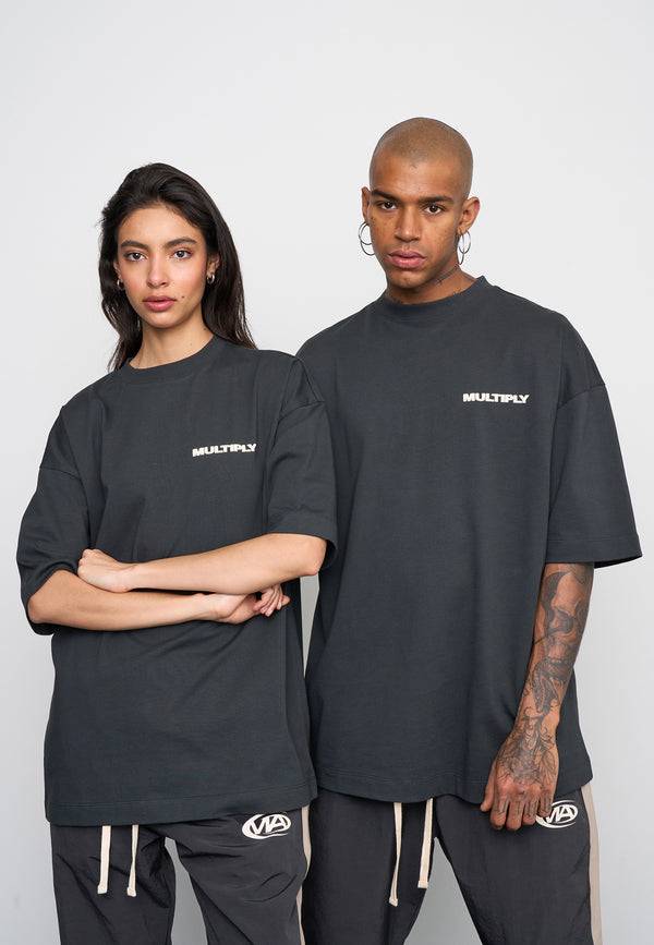 Multiply Spparel Oversize T-Shirt MULTIPLY Black Soda Washed 50% Rabatt für begrenzte Zeit