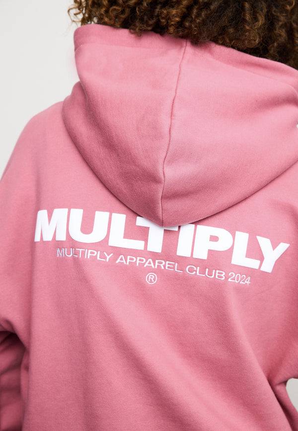 Multiply Spparel Oversize Zip Hoodie MULTIPLY Rose Wine Rabatte dieses Monats