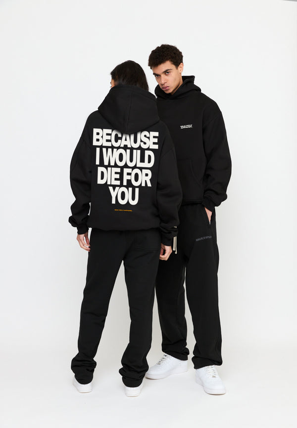 Multiply Spparel Oversize Hoodie DIE FOR YOU Black Online