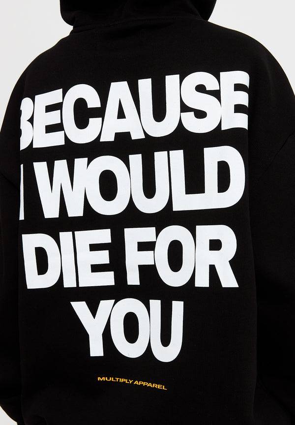 Multiply Spparel Oversize Hoodie DIE FOR YOU Black Online