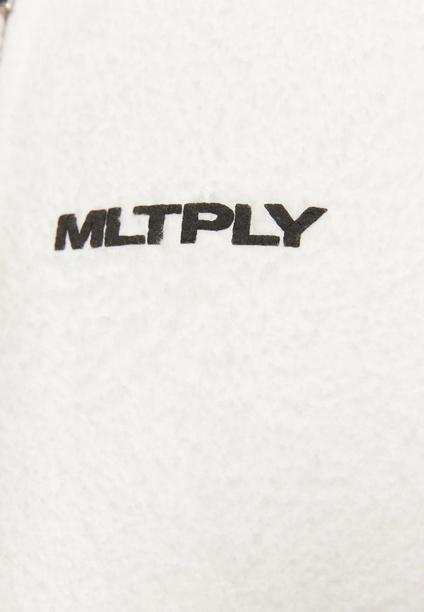 Multiply Spparel Oversize Zip Hoodie BRUSHED Off White Verkauf
