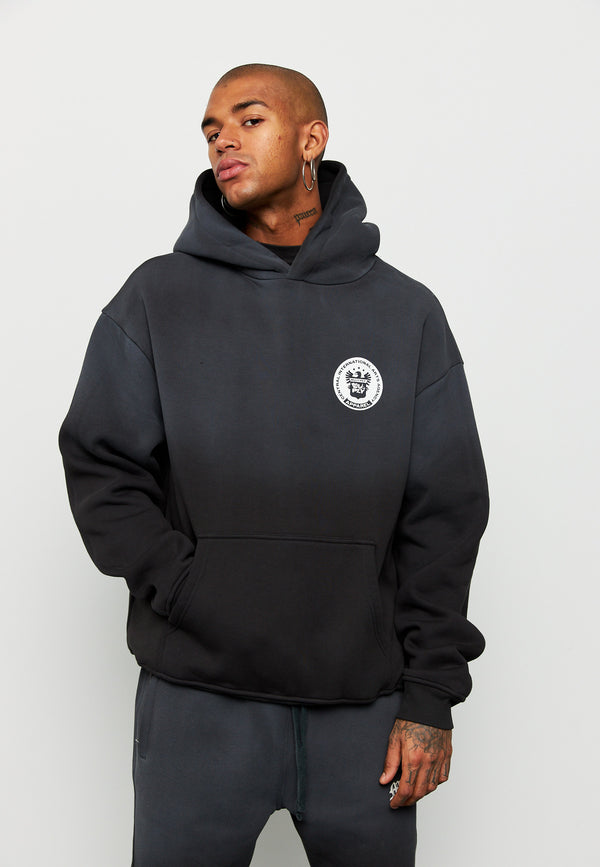 Multiply Spparel Oversize Hoodie SUSPICIOUS Black Soda Washed Angebote