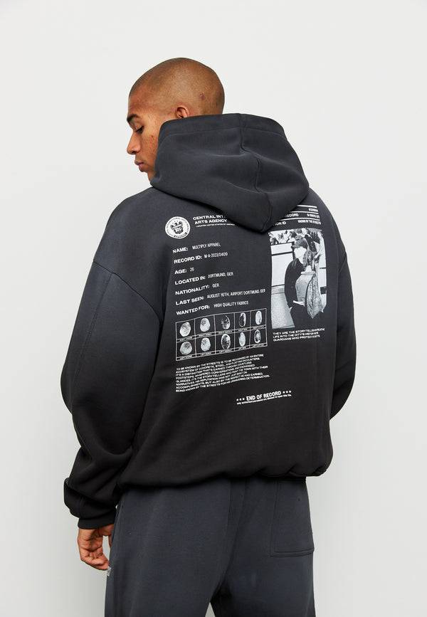 Multiply Spparel Oversize Hoodie SUSPICIOUS Black Soda Washed Angebote