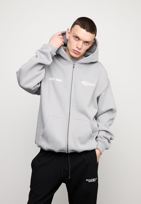 Multiply Spparel Oversize Zip Hoodie LAW Ultimate Grey Günstiger Verkauf
