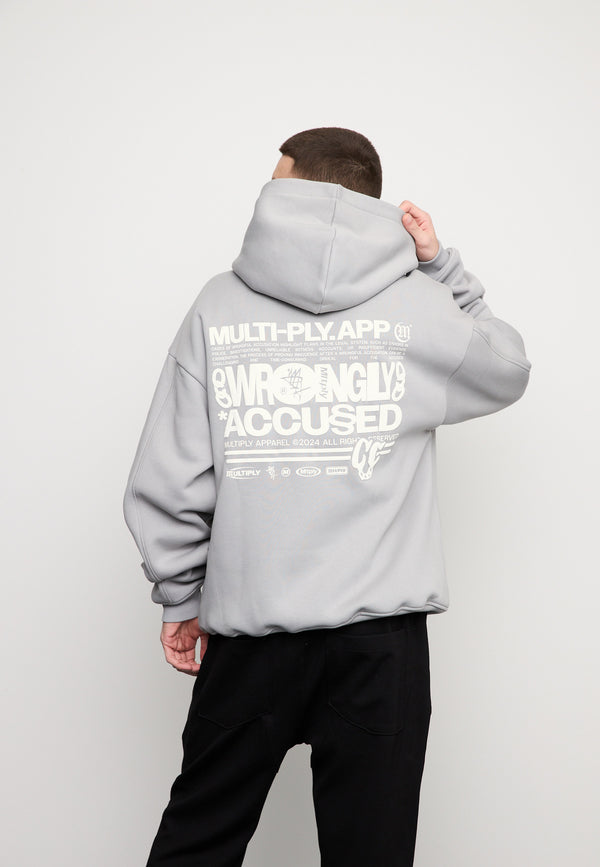 Multiply Spparel Oversize Zip Hoodie LAW Ultimate Grey Günstiger Verkauf
