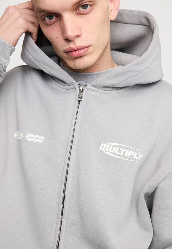 Multiply Spparel Oversize Zip Hoodie LAW Ultimate Grey Günstiger Verkauf