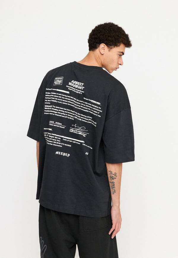 Multiply Spparel Oversize T-Shirt SLANDER Black Soda Washed Meist gekauft