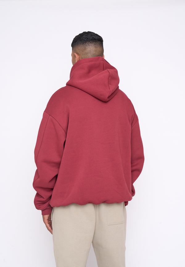 Multiply Spparel Oversize Hoodie BASE Ruby Wine Rabatt