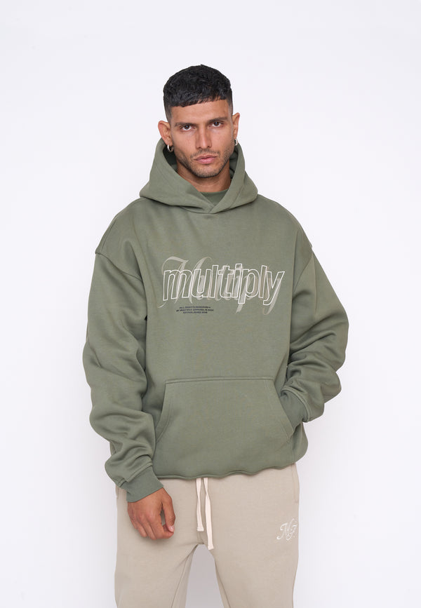 Multiply Spparel Oversize Hoodie DRIBBLE Four Leaf Clover Großer Ausverkauf