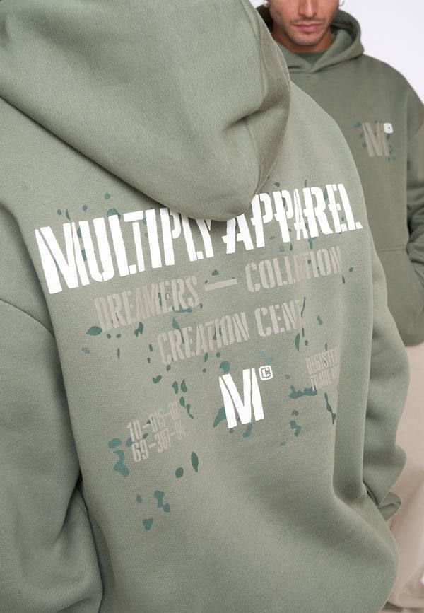 Multiply Spparel Oversize Hoodie DRILL Four Leaf Clover Flash Sale
